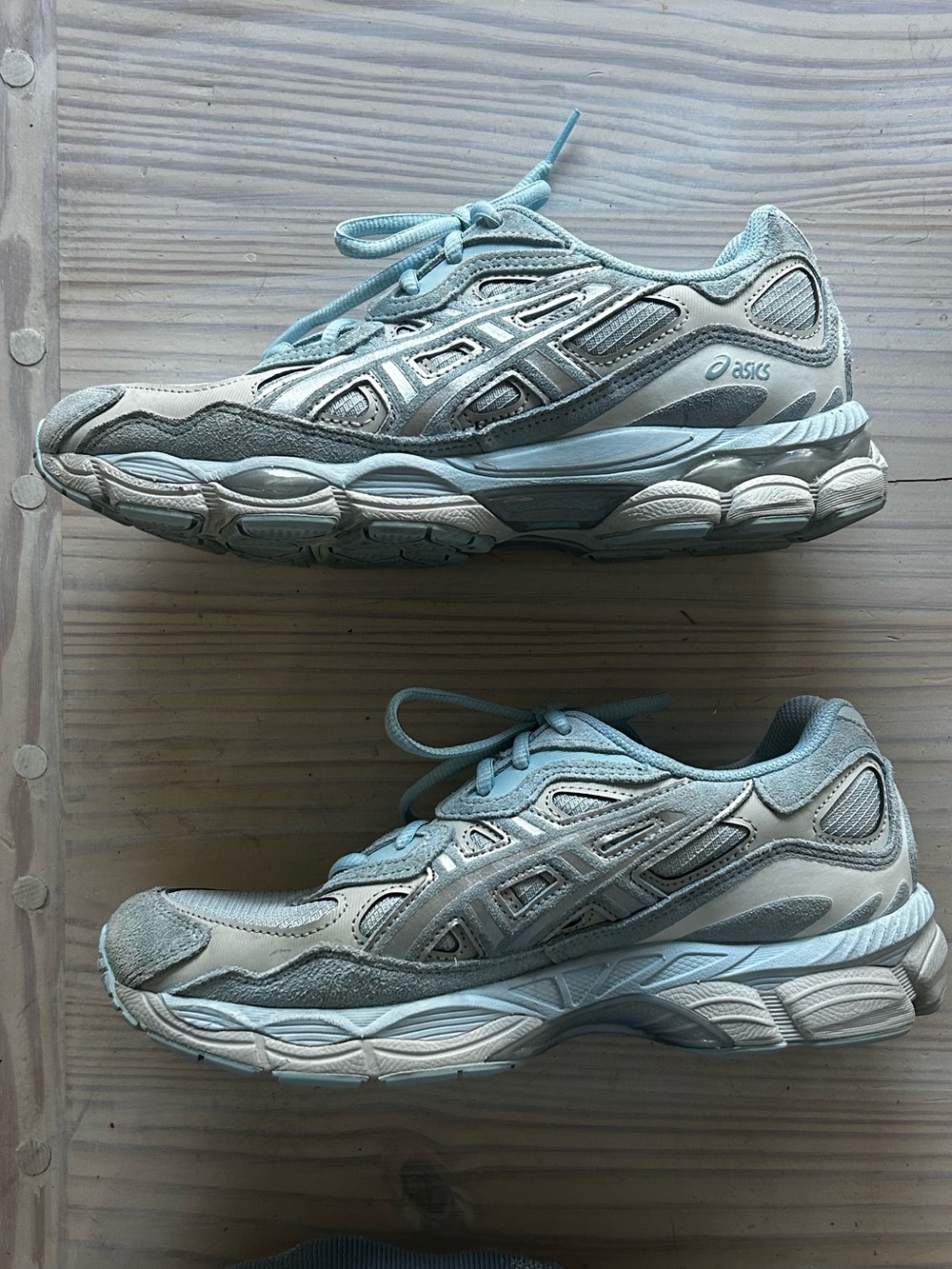 ASICS Gel Kayano 14 sneakers in blue & gray